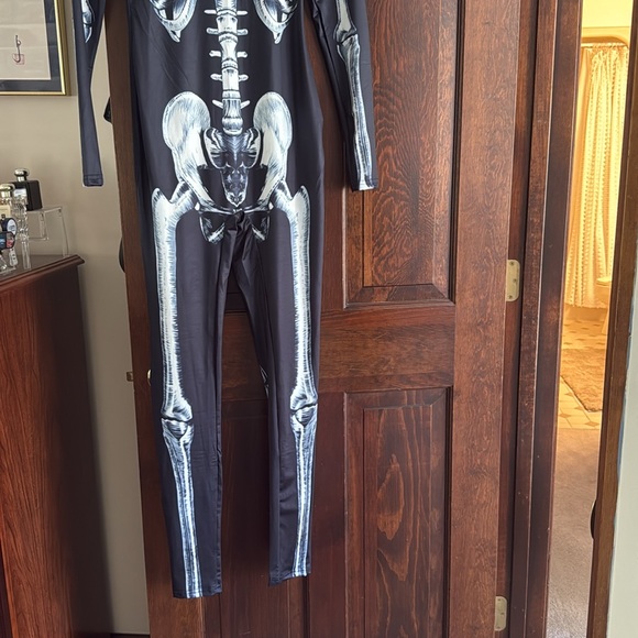 FASHION NOVA xray vision skeleton jumpsuit costume - black - Picture 2 of 8